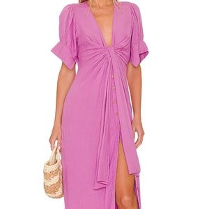 NWOT Free People Vintage Summer Midi Dress in Orchid Rain